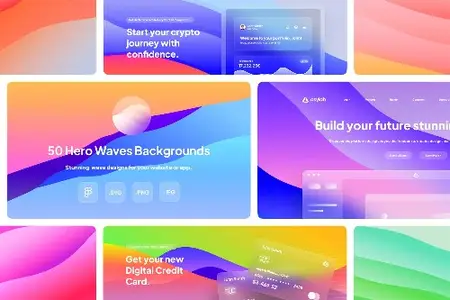 Asylab - 50 Hero Waves Backgrounds