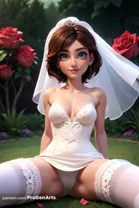 Aunt Cass - in wedding dress (AI Generated)
