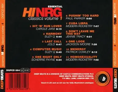 VA - Essential Hi-NRG Classics Volume 1 (1994)