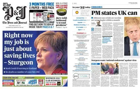 The Press and Journal Inverness – March 20, 2020