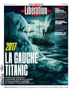 Libération du Mardi 29 Novembre 2016