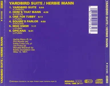 Herbie Mann - Yardbird Suite (1992) [Repost]