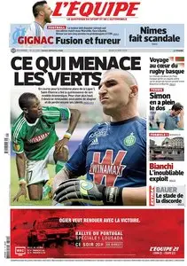 L'Equipe du Jeudi 21 Mai 2015