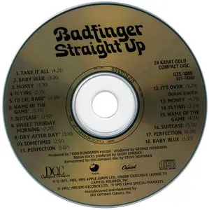 Badfinger - Straight Up (1971) [1995, DCC, 24Karat Gold Disc]