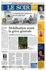Le Soir Edition Bruxelles-Périphérie + Namur/Luxembourg Du Lundi 08 Decembre 2014