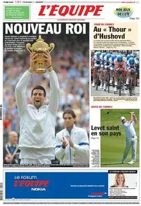 L'EQUIPE (4 Juillet 2011)