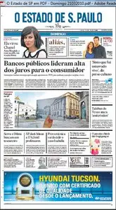 Jornal O Estado de SP em PDF, Domingo, 21 de Março de 2010 