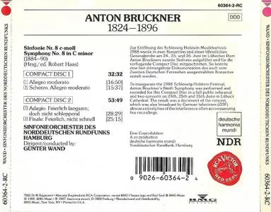 Günter Wand, Sinfonieorchester des Norddeutschen Rundfunks - Anton Bruckner: Symphony No. 8  (1989)