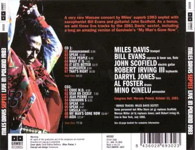 Miles Davis Septet - Live In Poland 1983 (2008) {2CD Set Gambit Records 69302}