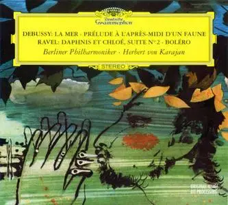 Debussy: La mer, Prélude d'un faune - Ravel: Daphnis et Chloé, Bolero - Herbert von Karajan