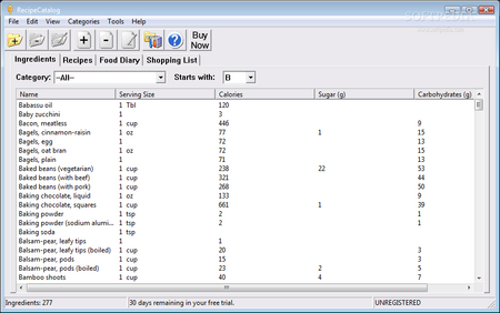 Recipe Catalog v4.4.0.0