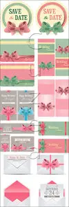Vector - Wedding and holiday gift postcard 