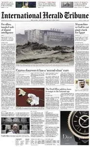 International Herald Tribune Asia from Thursday, 11. July 2013