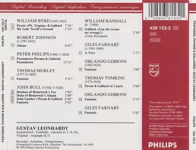 Gustav Leonhardt - Fantasias, Pavans & Galliards: Music by Bull, Byrd & Gibbons (1993)