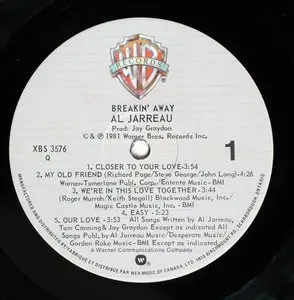Al Jarreau - Breakin' Away (1981) 24-Bit/192-kHz Vinyl Rip