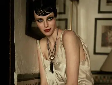 Edie Campbell by Peter Lindbergh for Vogue US June 2013