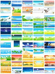 Vectior clipart ZZVE - Beautiful View 03