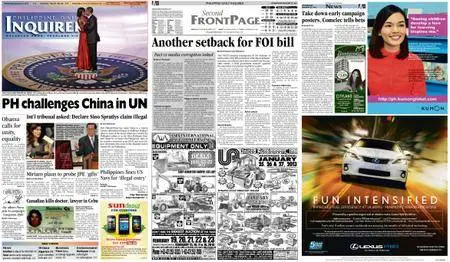 Philippine Daily Inquirer – January 23, 2013