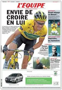 L'Equipe - Lundi 18 Juillet 2011