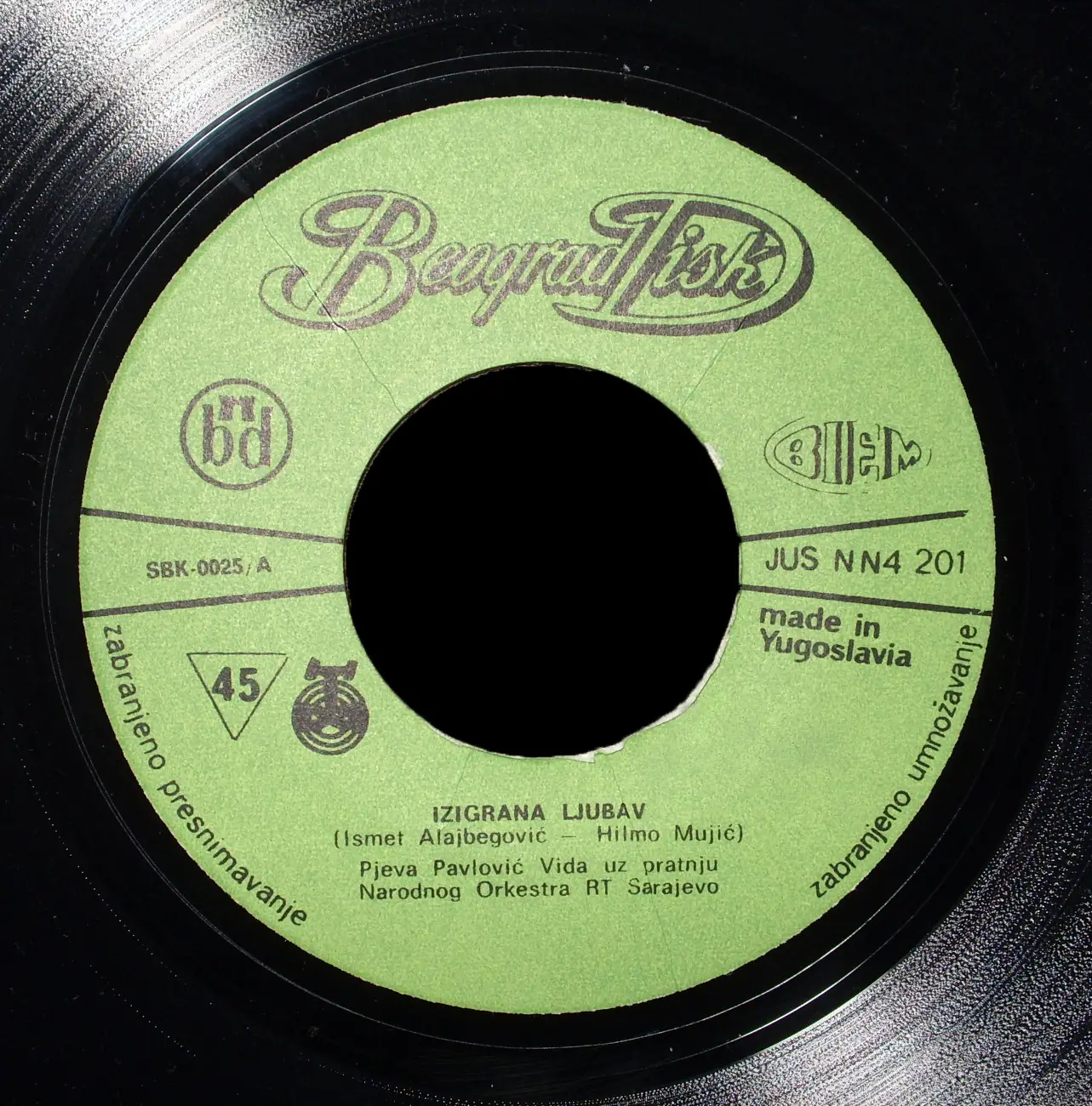 Vida Pavlovic - Izigrana Ljubav (1970) BeogradDisk SBK 0025 (24bit/96kHz)