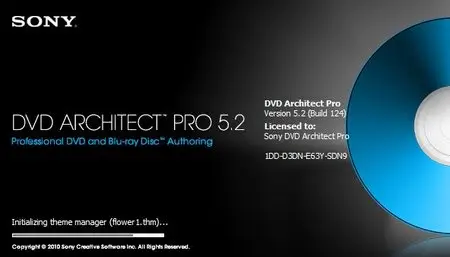 Sony DVD Architect Pro 5.2 Build 124 portable