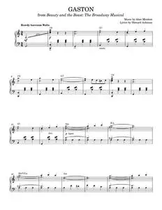 Gaston (from Beauty And The Beast) - Alan Menken, Louise Lerch (Piano Vocal)