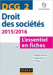 DCG 2 - Droit des sociétés 2015/2016