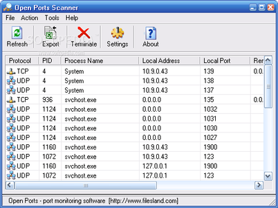 Open Ports Scanner v2.4