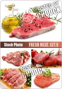 Fresh meat. Set.9 - Stock Photo