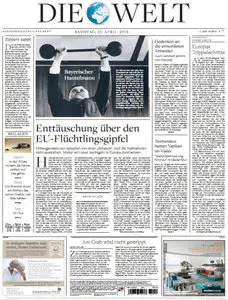 Die Welt am 25 April 2015