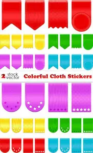 Vectors - Colorful Cloth Stickers