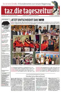 Tageszeitung TAZ vom 28 November 2013