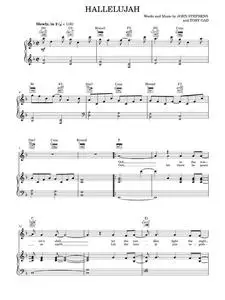 Hallelujah - Carrie Underwood, Carrie Underwood & John Legend, John Legend (Piano-Vocal-Guitar)