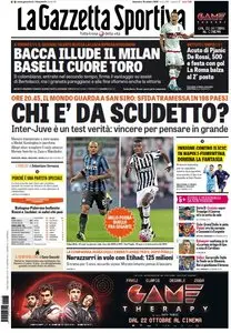La Gazzetta dello Sport comprese tutte le edizioni locali - 18.10.2015
