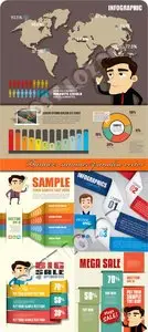 Infographic creative design vector set 88