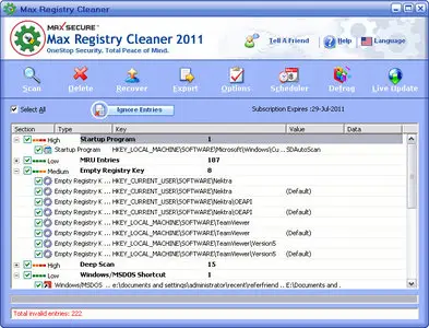 Max Registry Cleaner 6.0.0.048