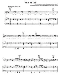 I'm A Flirt Remix - Celine Dion, R Kelly (Piano-Vocal-Guitar)