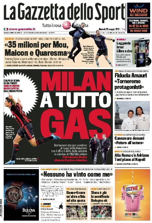 La Gazzetta dello Sport (25-05-10)