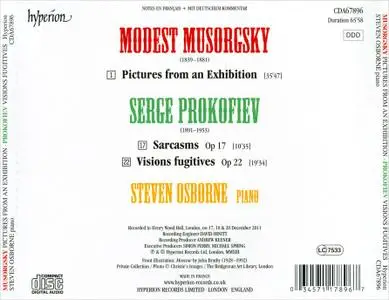 Steven Osborne - Modest Musorgsky: Pictures From an Exhibition; Sergei Prokofiev: Visions Fugitives, Five Sarcasms (2013)