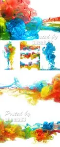 Stock Photo - Colorful Ink in Water