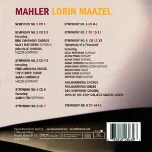 Gustav Mahler - Complete Symphonies Nos. 1-9 - Lorin Maazel (2017) {15CD Box Set Signum Classics SIGCD363}