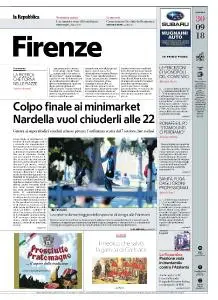 la Repubblica Firenze - 30 Settembre 2018
