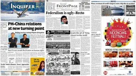 Philippine Daily Inquirer – September 15, 2016