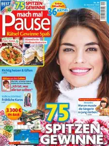 Mach mal Pause – 30 November 2016