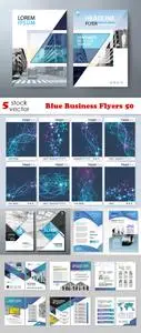 Vectors - Blue Business Flyers 50