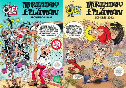 Olé! Mortadelo y Filemón. Prohibido fumar (#172) y Londres 2012 (#194)