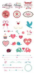 Mini Pack Love Vector Elements