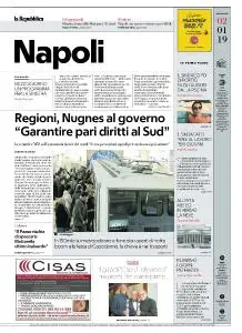 la Repubblica Napoli - 2 Gennaio 2019