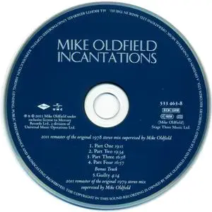 Mike Oldfield - Incantations (1978) [2011, 2CD + DVD Deluxe Edition] Repost