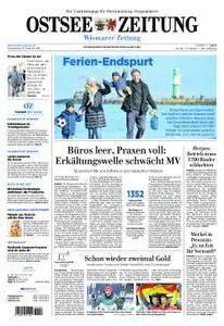 Ostsee Zeitung Wismar - 15. Februar 2018